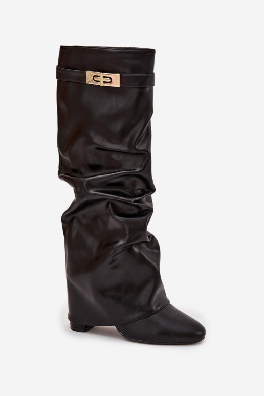 botas de mujer con taconesTiene querszczoną ENyAiniętą CholeAką de color negro Glorine