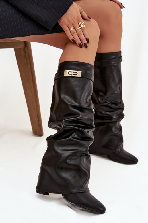 botas de mujer con taconesTiene querszczoną ENyAiniętą CholeAką de color negro Glorine
