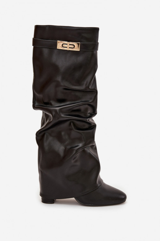 botas de mujer con taconesTiene querszczoną ENyAiniętą CholeAką de color negro Glorine