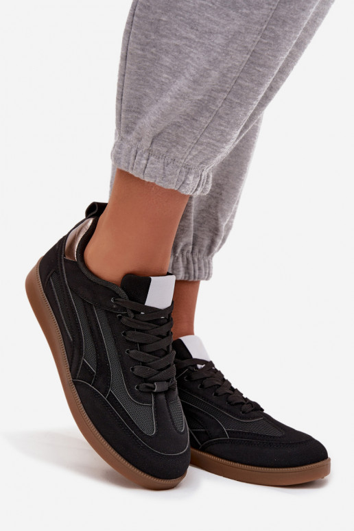 Zapatillas modelo zapatos. Femenino de color negro Hanelor