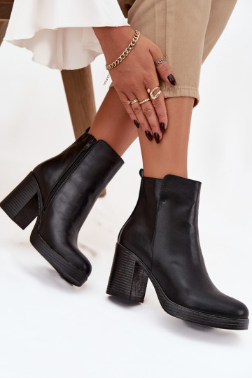 Botines de mujer color negro "Ryselle"