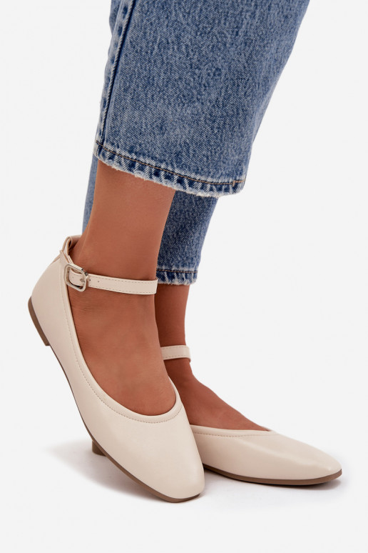 bailarinas Femenino con correas I con hebillas beige Janelor