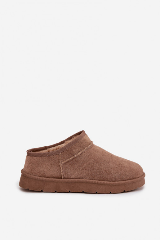 Botas de nieve Femenino calentamiento con pelo dentro color marrón Serenne