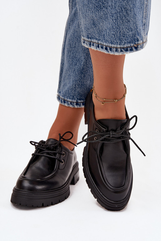 zapatos Femenino de cuero ecológico de color negro Adrelle