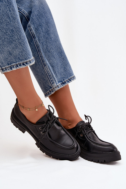 zapatos Femenino de cuero ecológico de color negro Adrelle