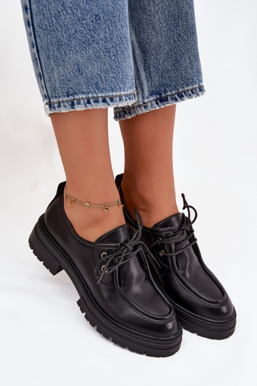 zapatos Femenino de cuero ecológico de color negro Adrelle