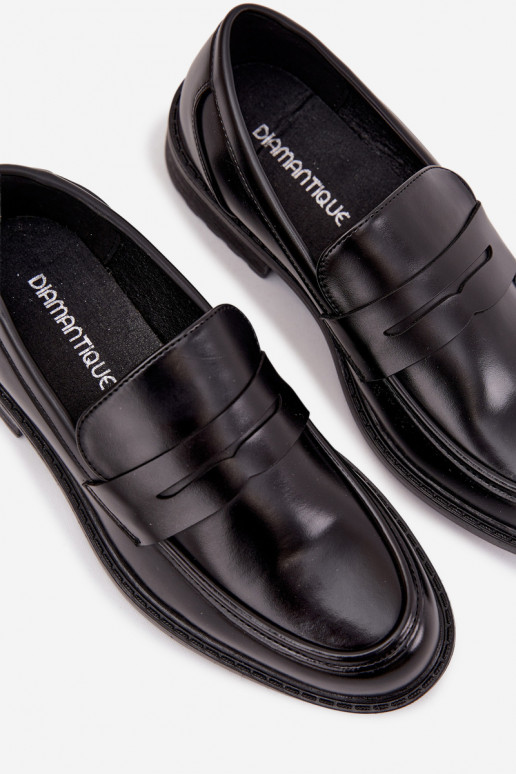 Mocasines Tiene quesculino de cuero ecológico de color negro Darvell