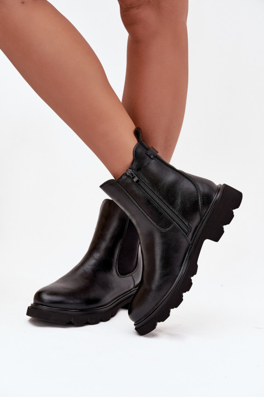 botas con estilo Femenino calentamiento Al castillo de color negro Rivelia