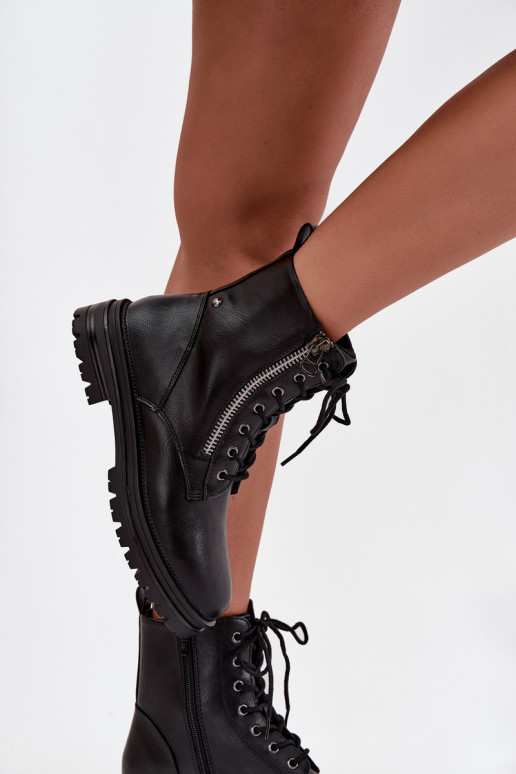 botines de trabajo Femenino calentamiento de color negro Ivonelle