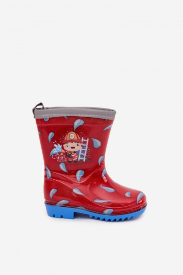 Infantil Botas de goma Strażak color rojo Breezly 2