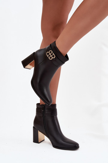 Botines de mujer de piel sintética color negro "Camilyn"