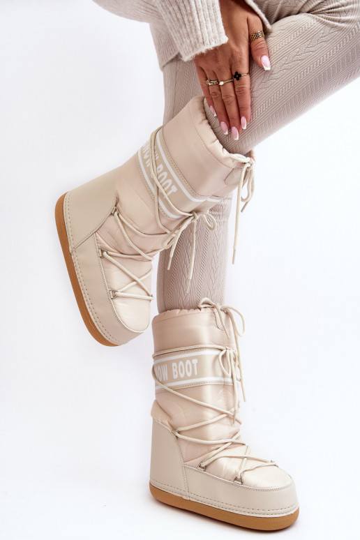 Femenino Alto Botas de nieve beige Venila