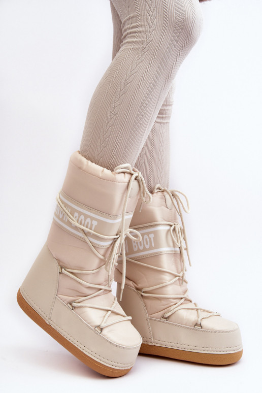 Femenino Alto Botas de nieve beige Venila