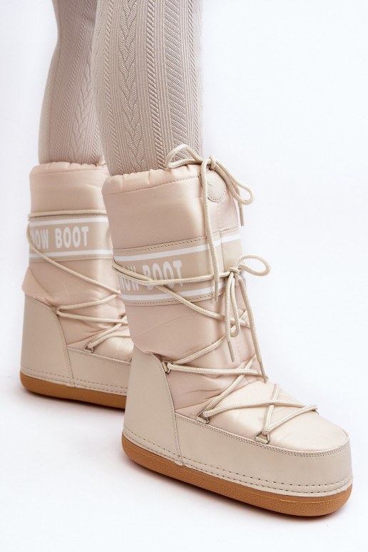 Femenino Alto Botas de nieve beige Venila