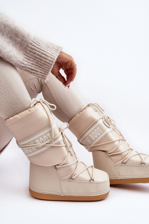 Femenino Alto Botas de nieve beige Venila