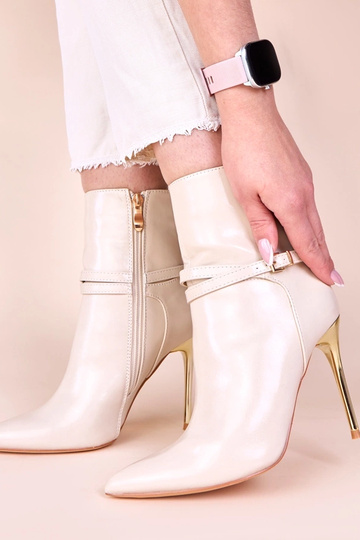 Botines color arena con... 2