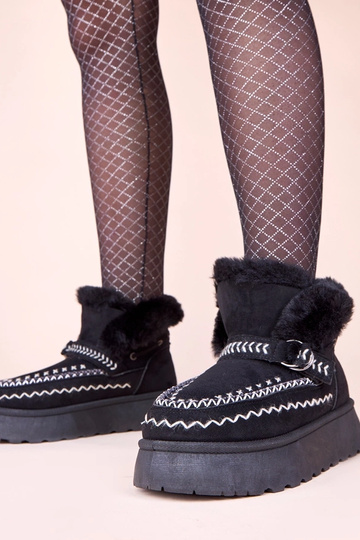 Botas de nieve negras con...