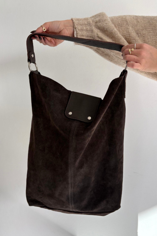 Grande Skórzana de gamuzaoAa Tiene queno CzekoladoAa Hanelle