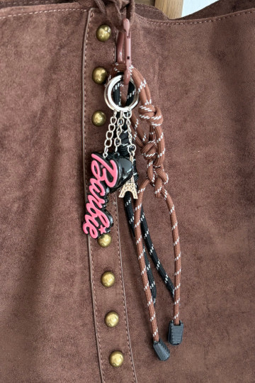 Breloczek Do Torebki Kluczy Barbie ENieża Eiffla Serduszko Celith