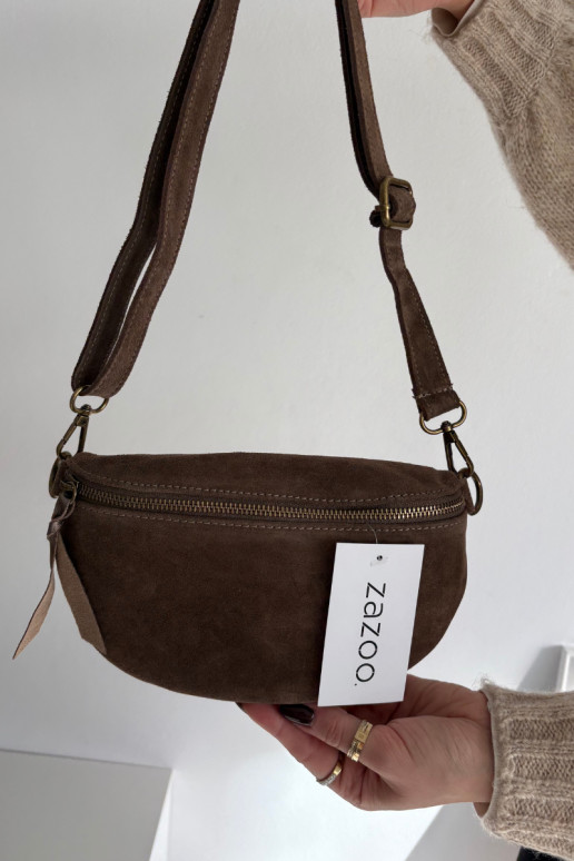 Skórzana de gamuzaoAa Tiene queno en el torso CzekoladoAa ENessa