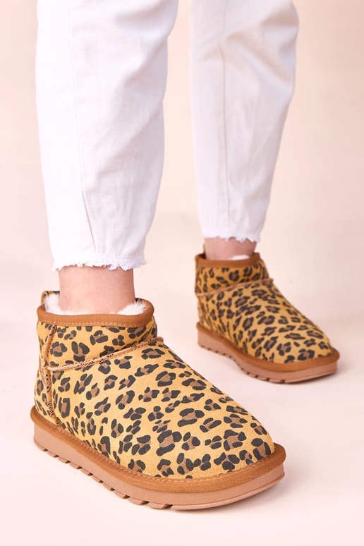 Botas de nieve de ante natural con...