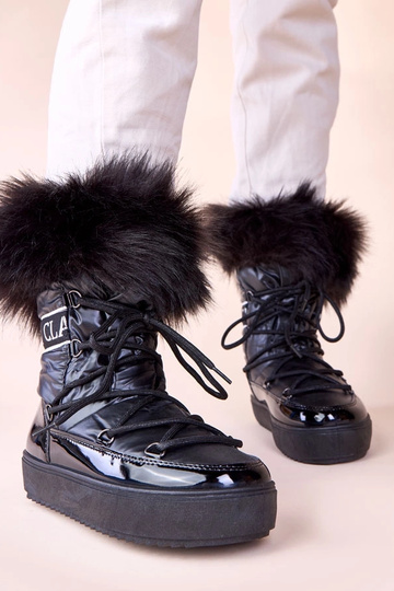 Botas de nieve negras con...