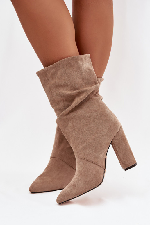 Botas de mujer con flecos I Tiene querszczeniem calentamiento beige Darlina