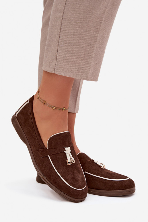 Mocasines Mocasines Femeninode gamuza ecológicau CzekoladoAe DarAen