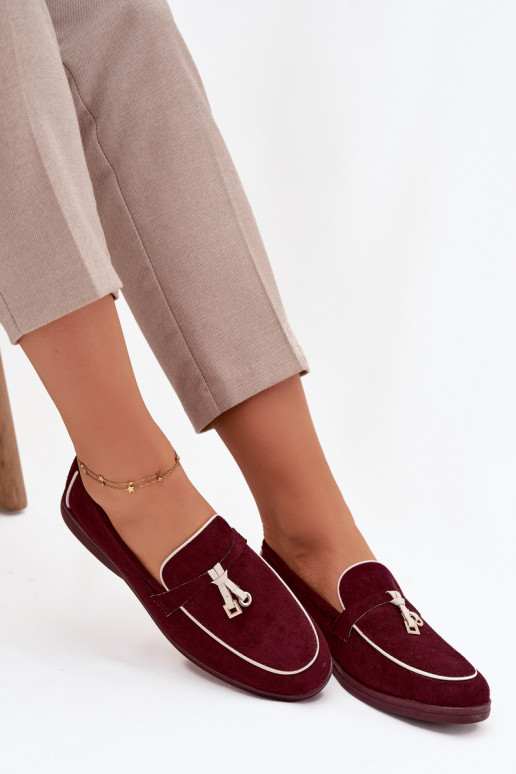 Mocasines Mocasines Femeninode gamuza ecológicau borgoña DarAen