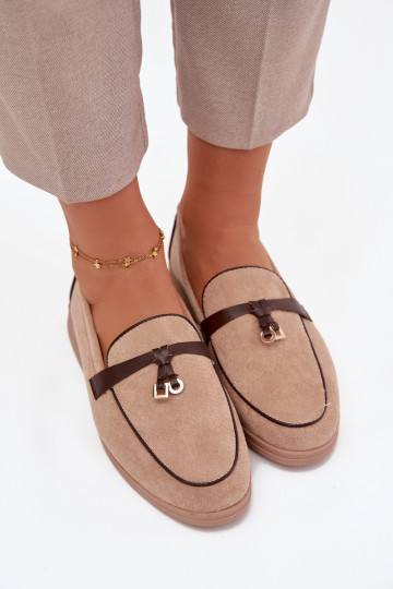 Mocasines Mocasines Femeninode gamuza ecológicau beige DarAen