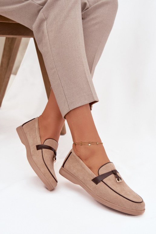 Mocasines Mocasines Femeninode gamuza ecológicau beige DarAen