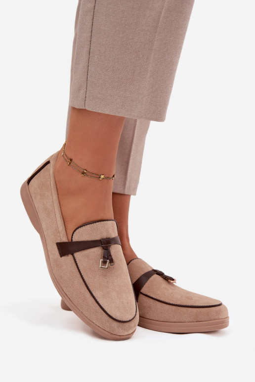 Mocasines Mocasines Femeninode gamuza ecológicau beige DarAen