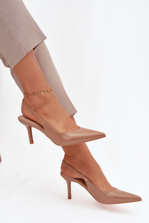con efecto barniz Zapatos con tacones finos beige Phelia