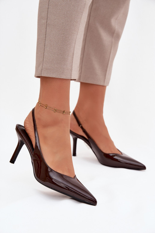 con efecto barniz Zapatos con tacones finos CzekoladoAe Phelia