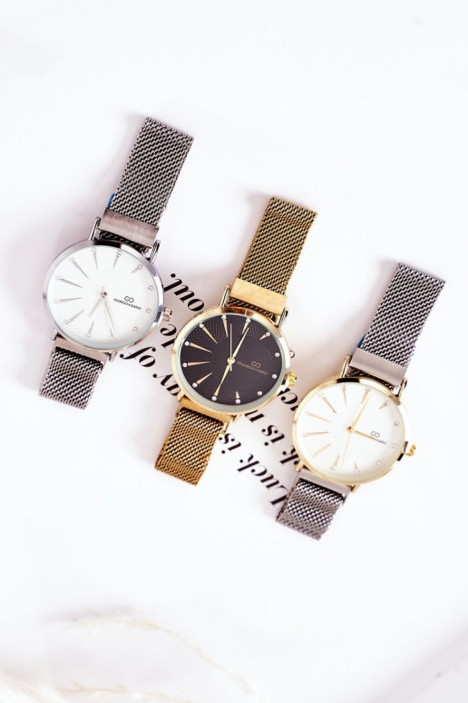 Mirar en la pulsera Mesh Giorgio&Dario gris-color dorado