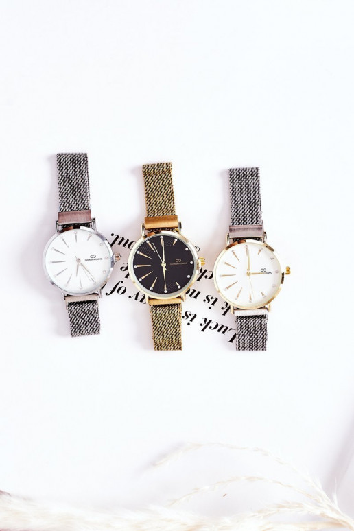 Mirar en la pulsera Mesh Giorgio&Dario gris-color dorado