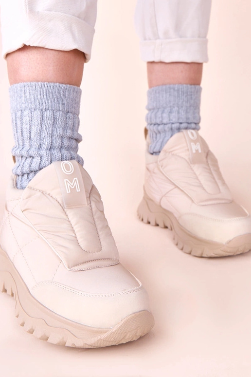 Botas de nieve para mujer color arena...