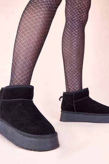 Botas de nieve negras de ante natural Armona
