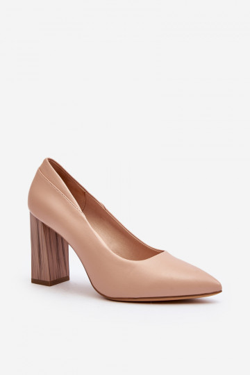 Estilo elegante Zapatos con un tacón elegante Sergio Leone PB217 Nude 2