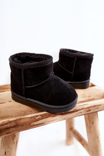 Cálidas botas de invierno para niños en color negro Gooby