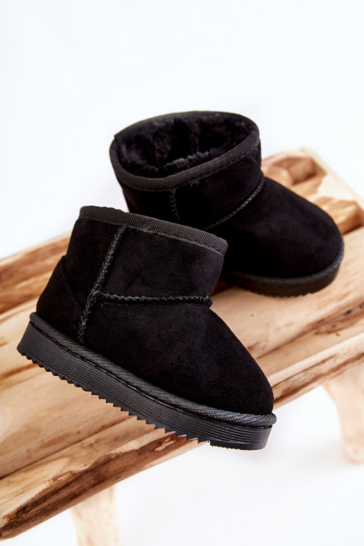 Cálidas botas de invierno para niños en color negro Gooby