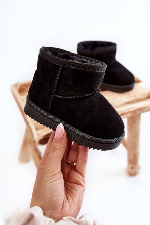 Cálidas botas de invierno para niños en color negro Gooby