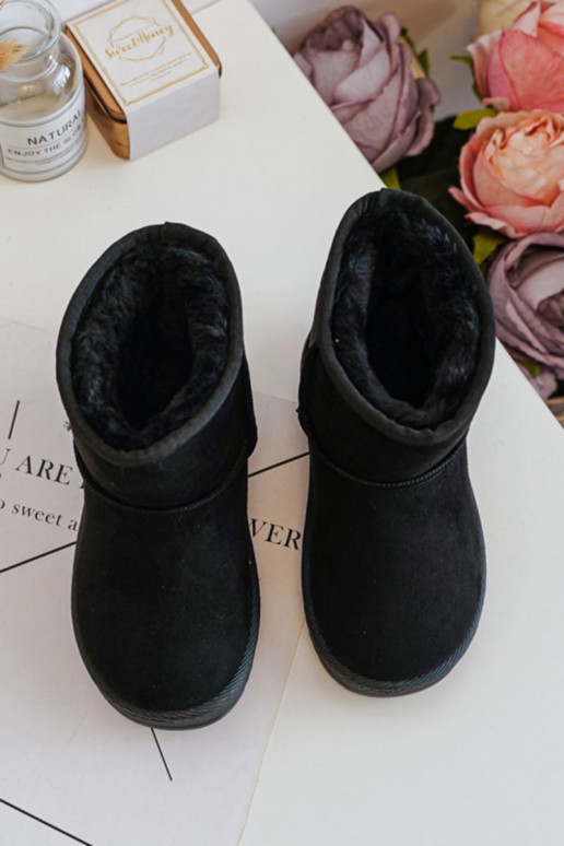 Cálidas botas de invierno para niños en color negro Gooby