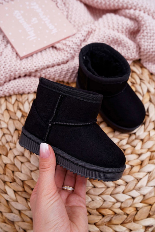 Cálidas botas de invierno para niños en color negro Gooby