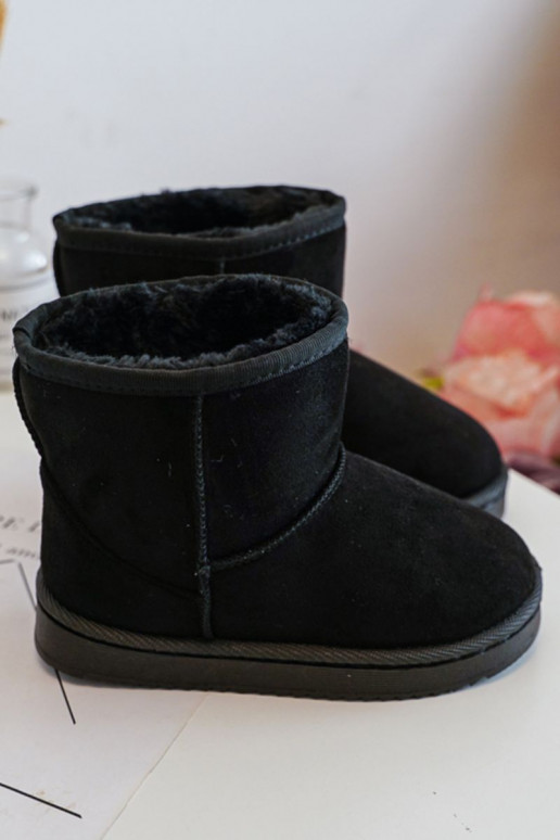 Cálidas botas de invierno para niños en color negro Gooby