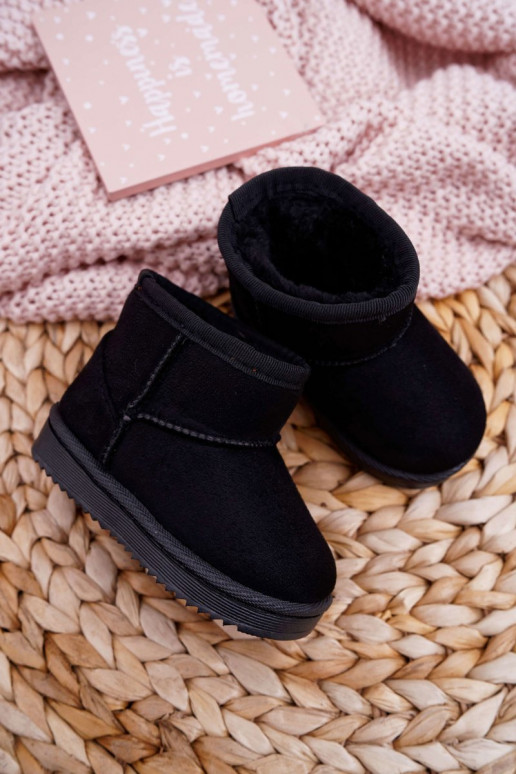 Cálidas botas de invierno para niños en color negro Gooby