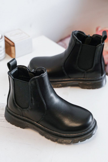 Botas infantiles calentitas en color negro Porky