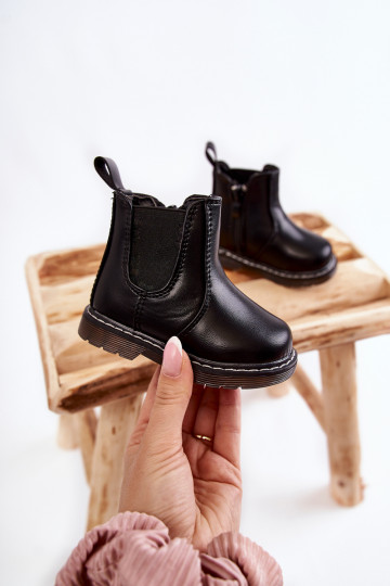 Botas infantiles calentitas en color negro Porky 2