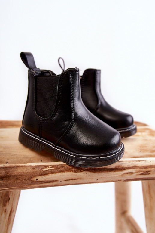 Botas infantiles calentitas en color negro Porky