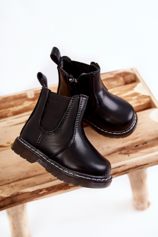 Botas infantiles calentitas en color negro Porky